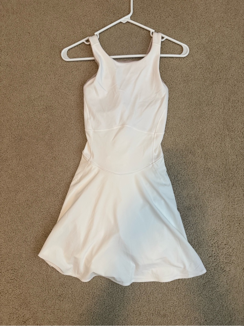 lululemon athletica White Fit-and-Flare Mini Dress
